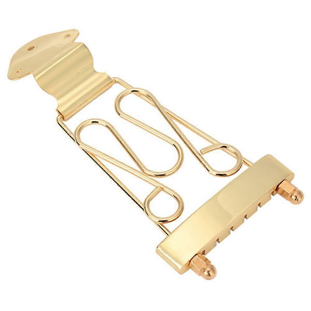 Guitar Accessory Deluxe Frame Tailpiece for 335 Guitar Golden Color String Spacing Adjustment 1Pcs