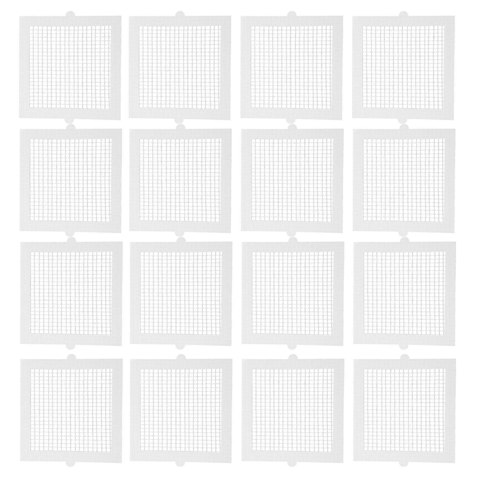 Anti Block Disposable Floor Drain Sticker Hair Catching Bathroom Use Fiberglass 13.5X11CM Square 30Pcs