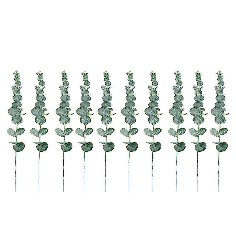 Artificial Eucalyptus Leaves for Decoration Create Tranquil Atmosphere 10 Pieces 38 cm