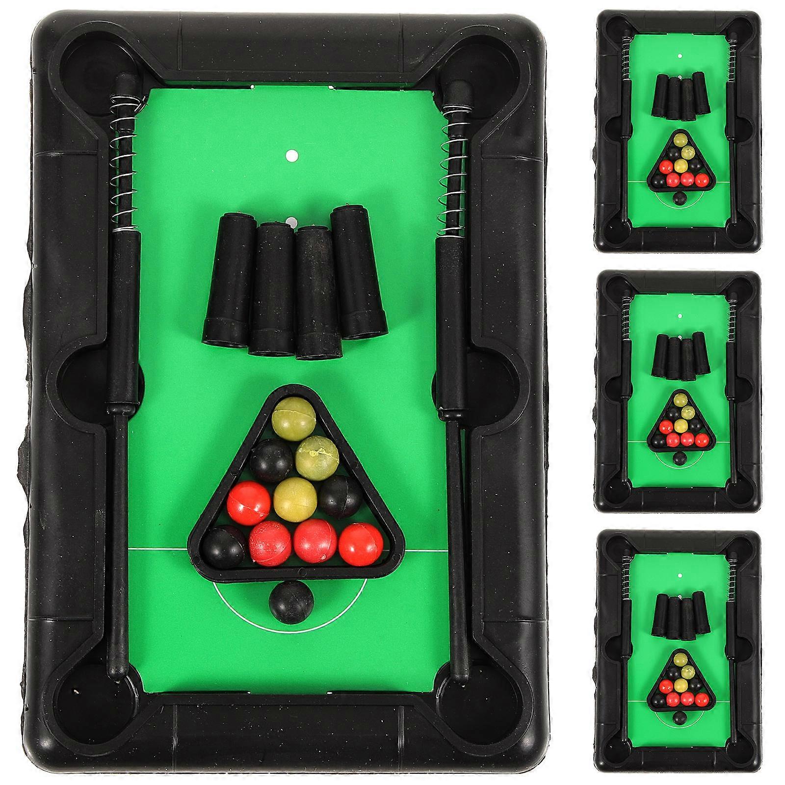 Billiards Toys Mini Table Billiards Game Indoor Play 18.5x12.5cm Puzzle Set