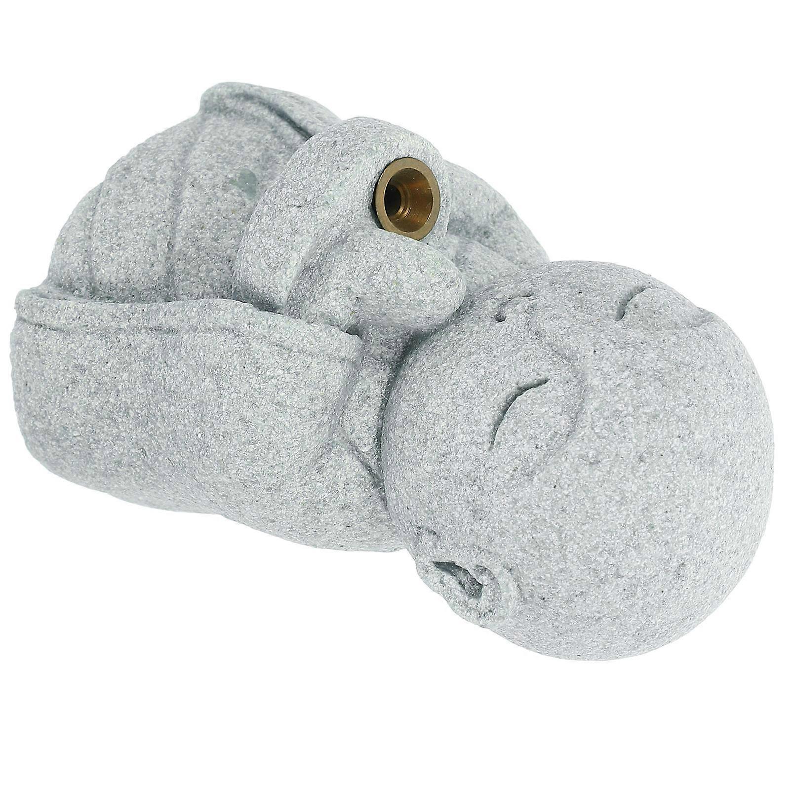 Mini Desktop Ornament Small Buddha Statue Indoor Statue Decor Compact Grey 1Pcs