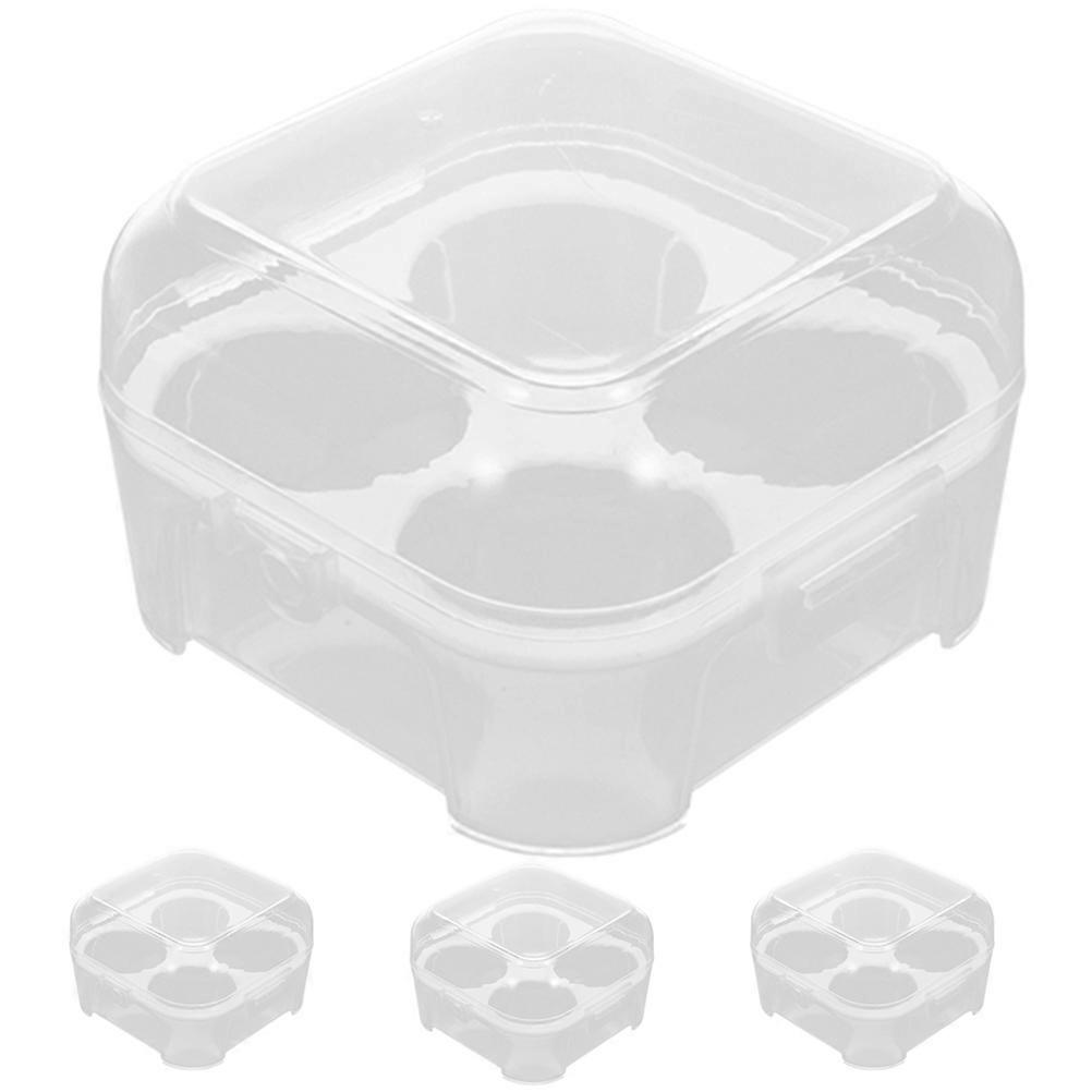 Fresh Egg Storage Container Portable Egg Transport Prevent Egg Collision 4Pcs Household Item Picnic Tool