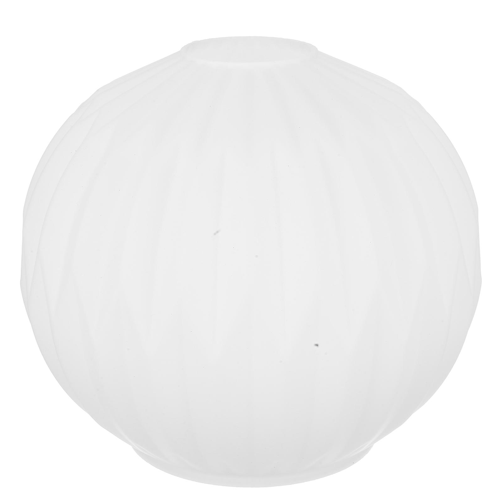 White Milk Glass Lamp Shade Replacement for Table Lamps – Striped Design, Durable Vintage Style, Soft and Even Lighting – Home Decor Lighting