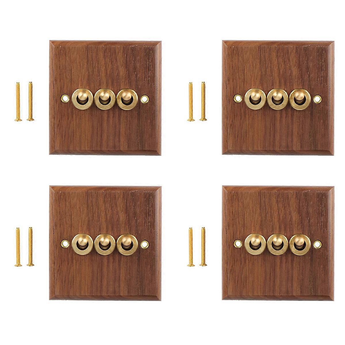 Retro American Style Light Switch Socket, Antique Home Stay Switch(3)