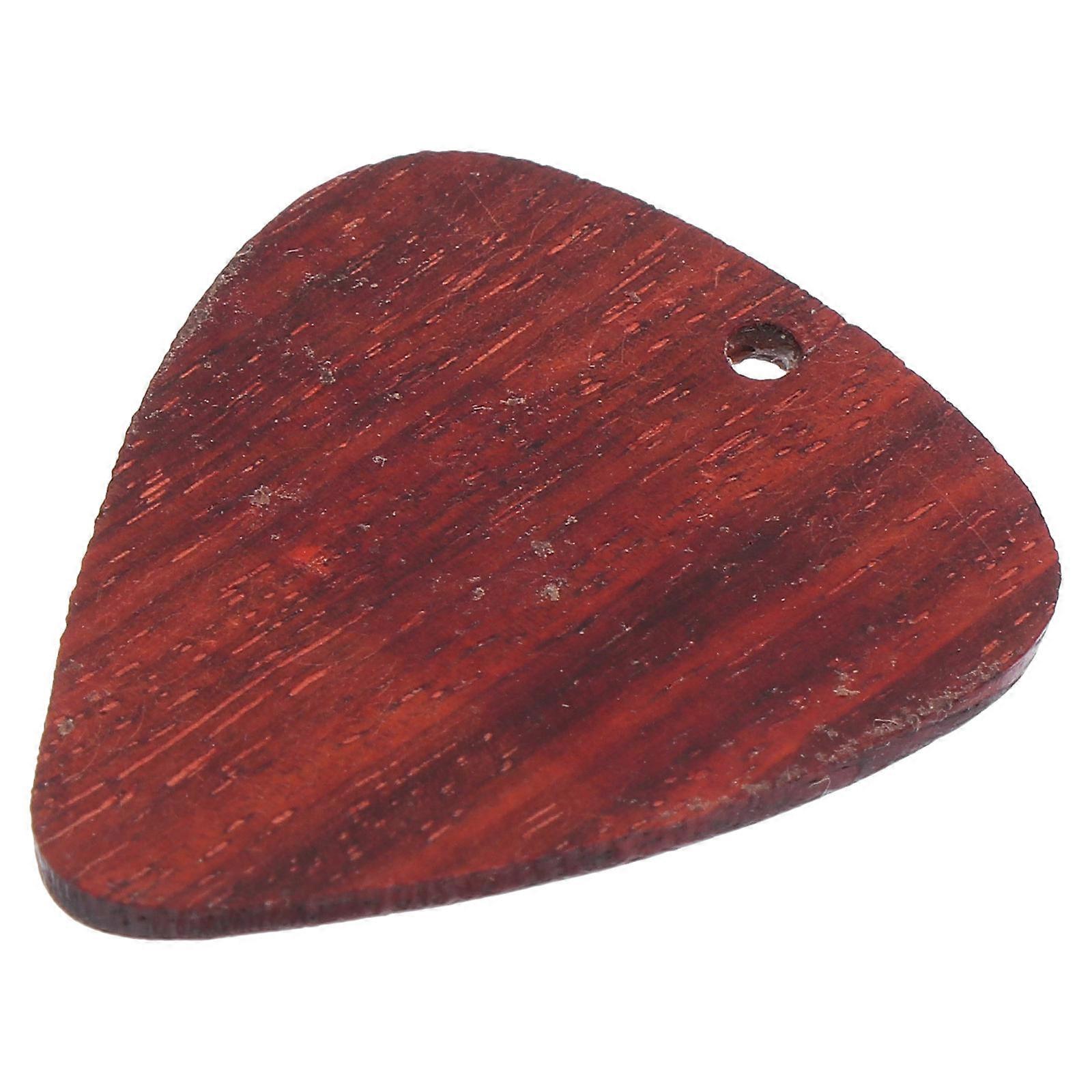 Natural Wood Guitar Pick Portable Bass Pick Plastic Material Wide Application On Guitars For Beginners 1Pcs