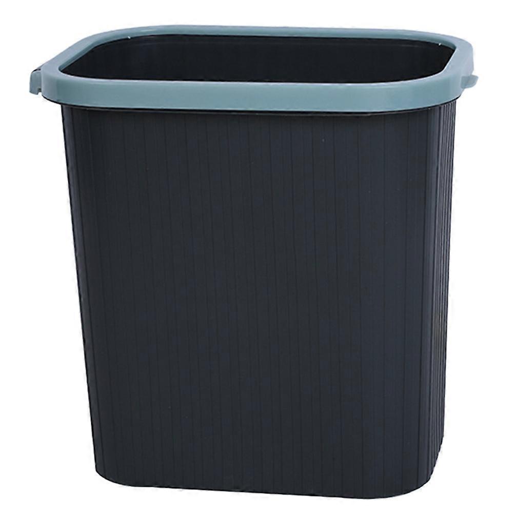 Creative Trash Can Square Holder For Kitchen Use Blue Plastic Garbage Storage 1Set