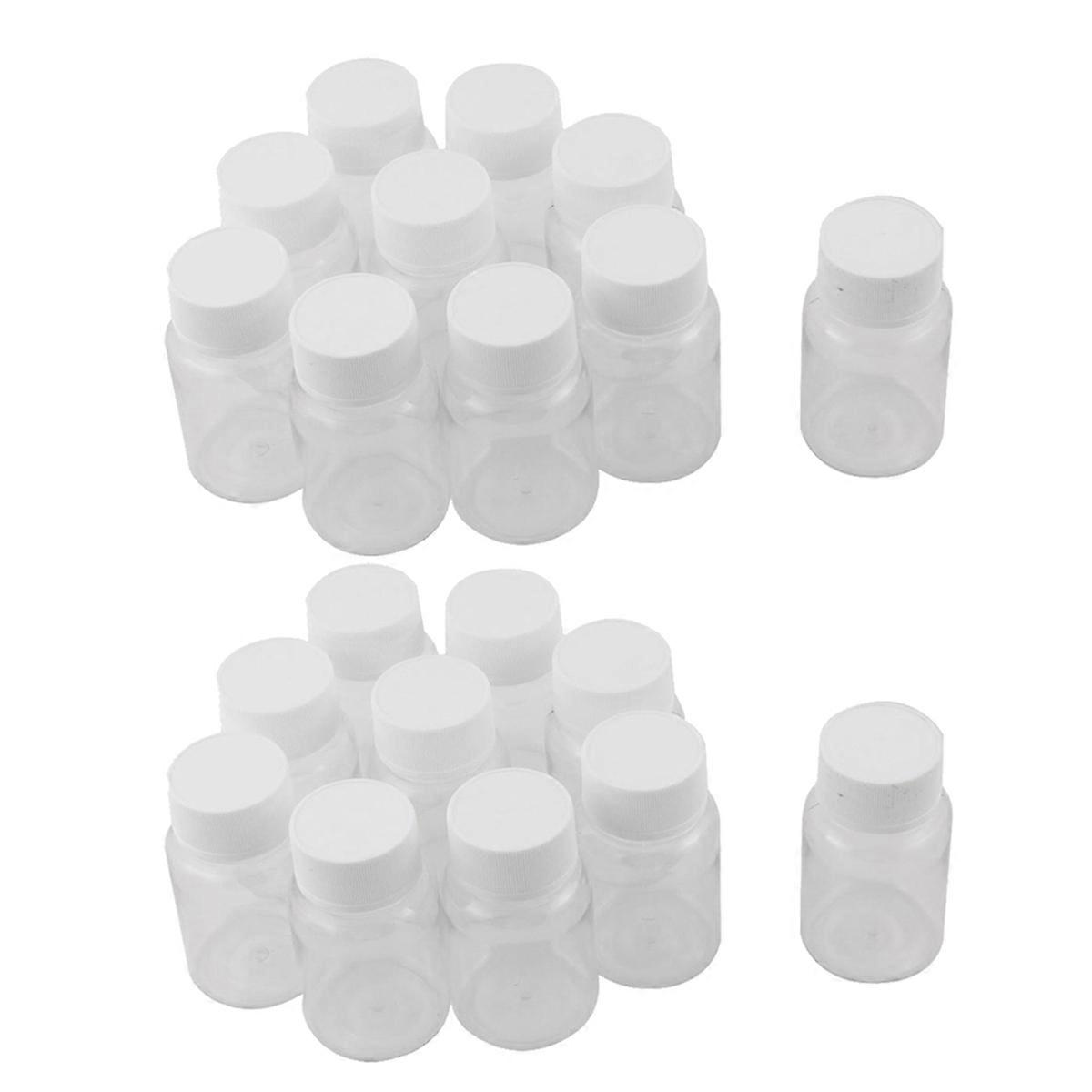 100Pcs Refillable Bottles 15Ml PET Clear Empty Seal Bottles Container
