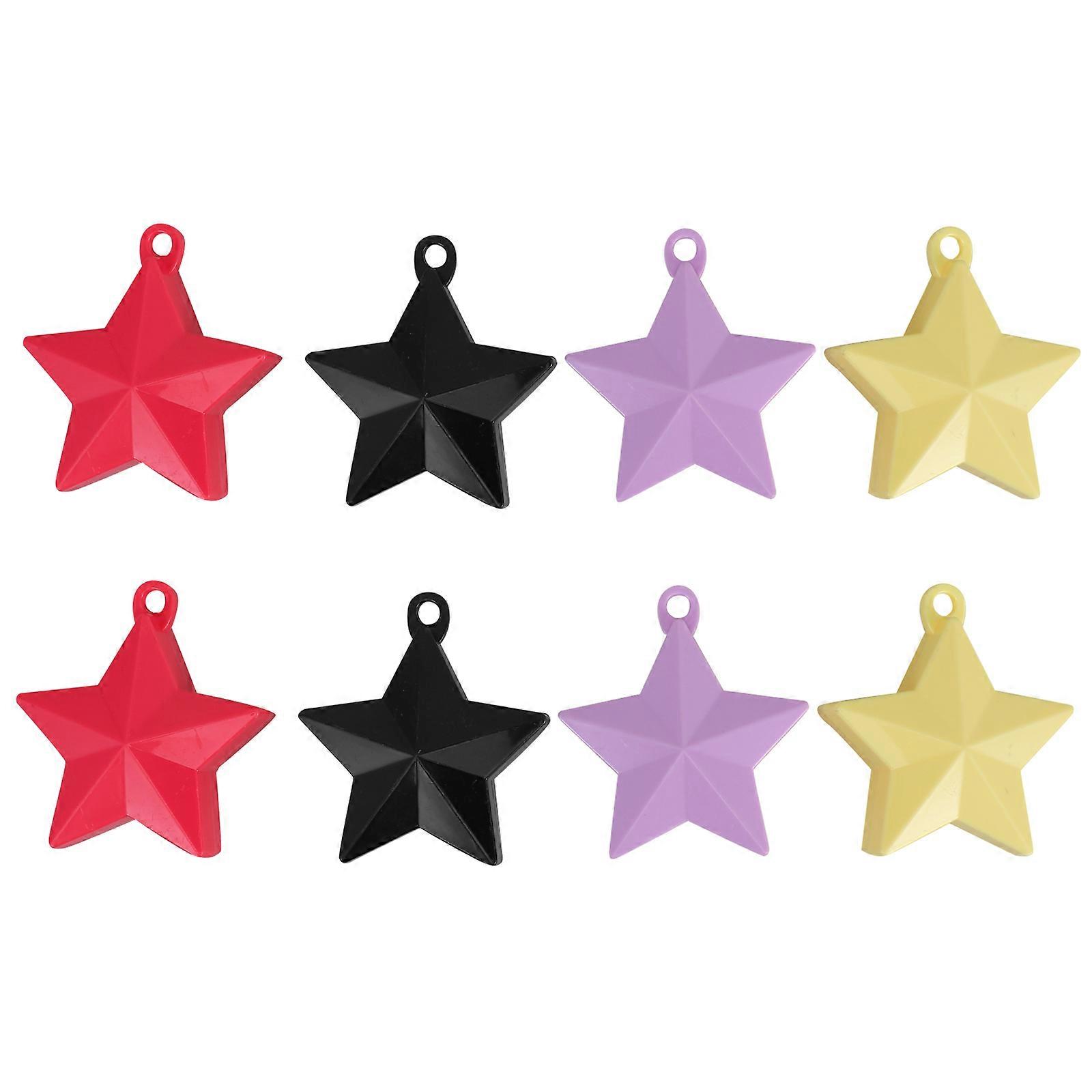 Bubble Machine For Parties Star Shaped Balloon Weights Reusable Stability For Birthday Party 8Pcs
