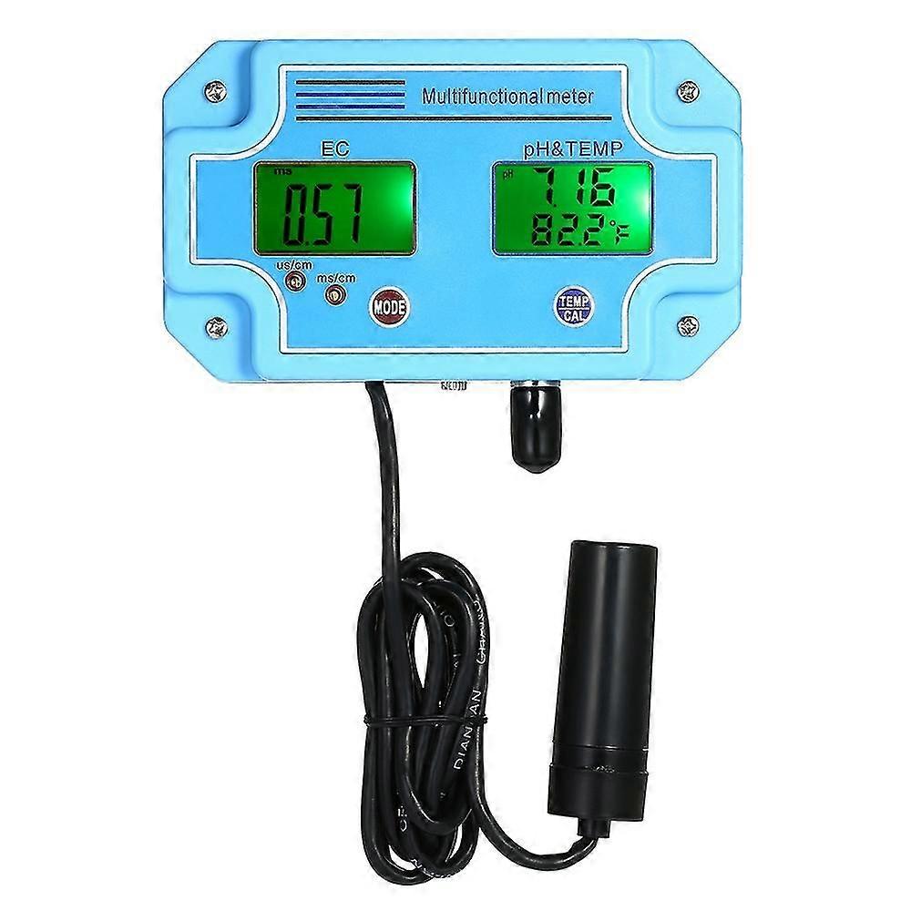 Professional 3 in 1 pH/EC/TEMP Meter Water Detector Multi-parameter Digital LCD Tri-Meter Multi-func