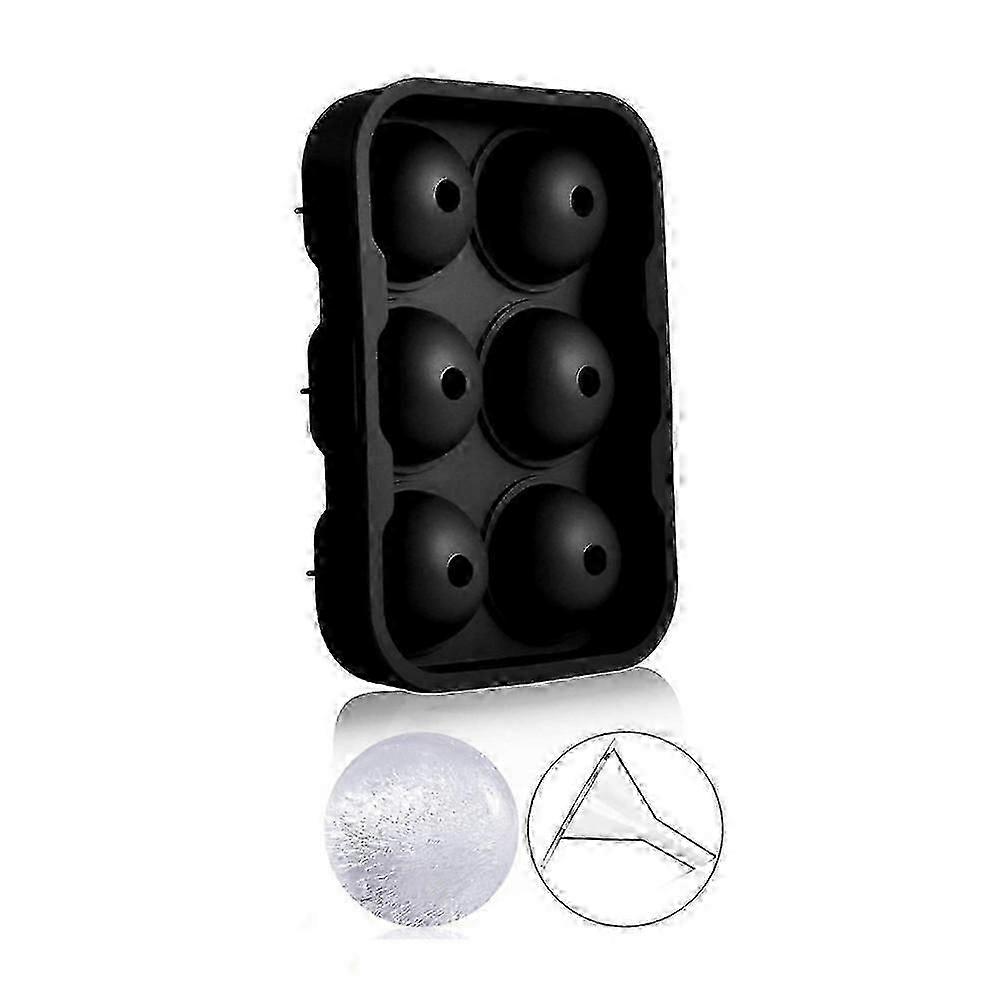 6 Grid Round Square Ice Cube Ball Large Ice Cube Maker For Whiskey Cocktails and Homemade Keep Drinks Chilled Ice Mold