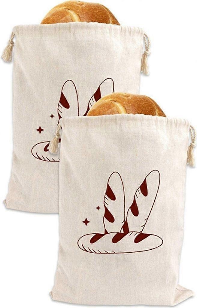 2x bread basket, linen bread bag, bread bag, bread bag storage, bread bag, bread bag