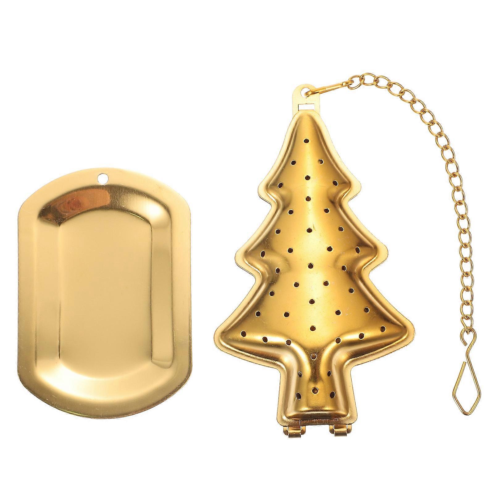 Tea Infuser Filter Stainless Steel Tree Shape Use 2Pack