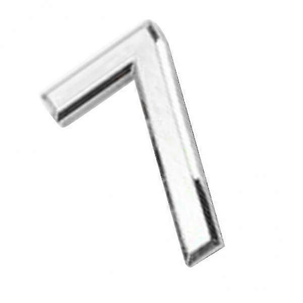 8xSilver Plastic Self-Adhesive House Hotel Door Number Sticky Numeric Digit 7