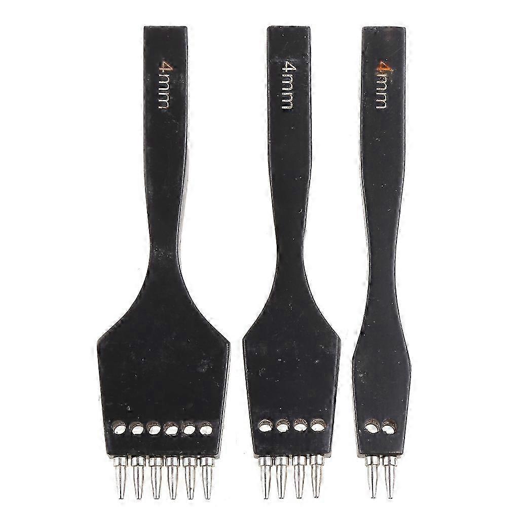2/4/6 Prong Diamond Stitching Chisel Set for DIY Leather Craft