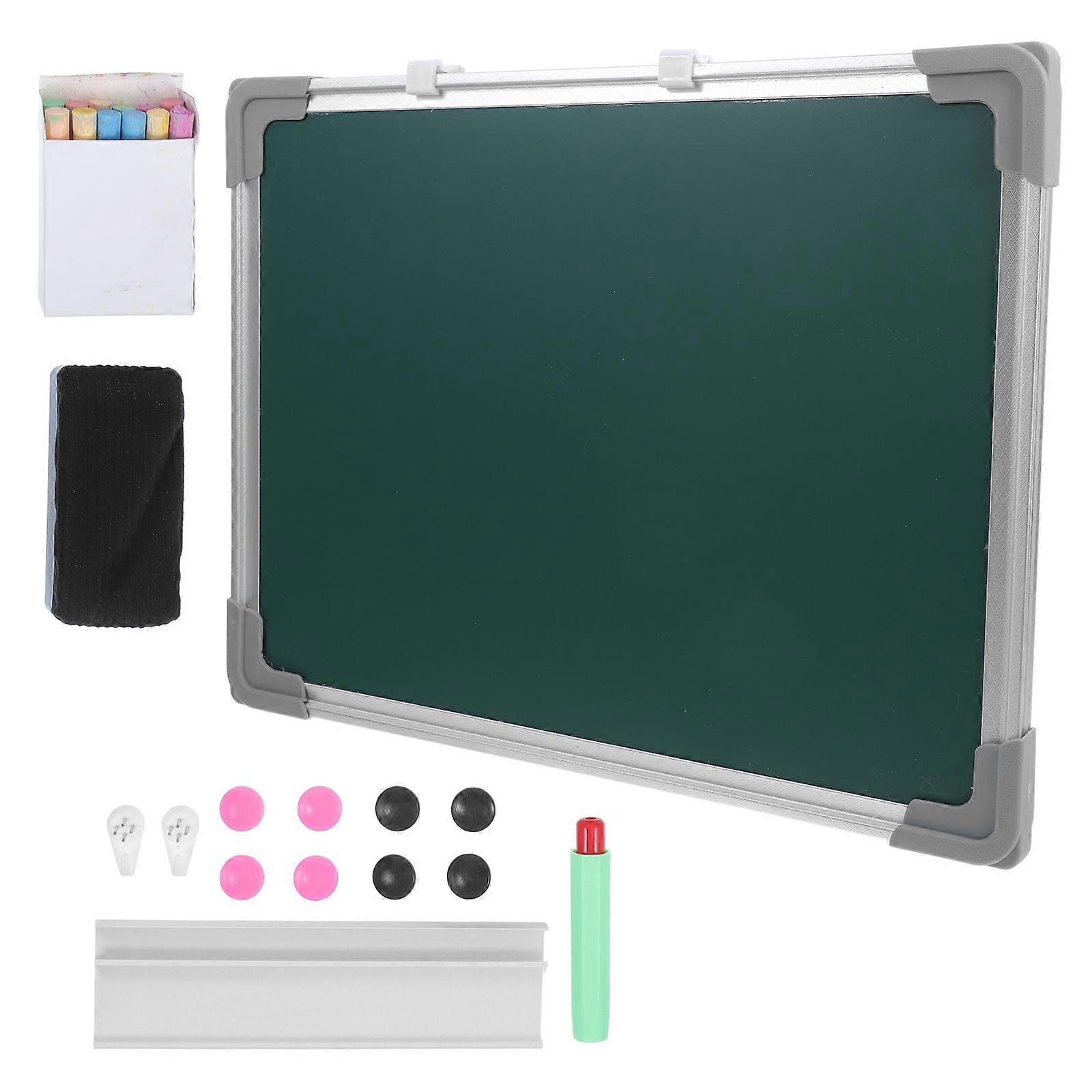 Magnetic Dry Erase Blackboard Wall Chalkboard with Eraser for Home Office School Use, Includes Chalk for Writing and Erasing
