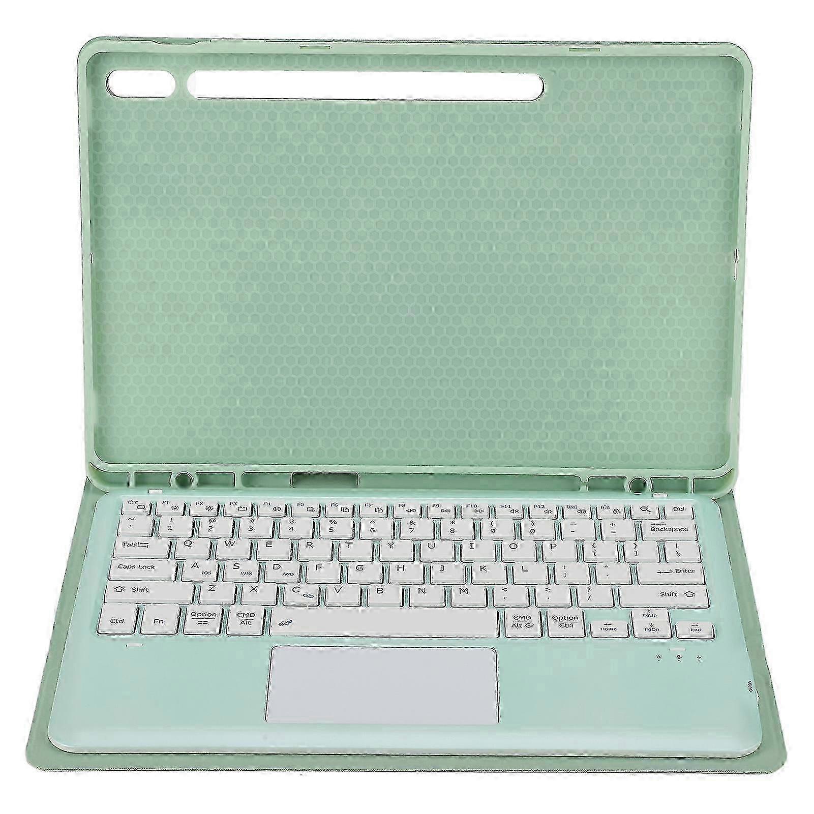 Adjustable Angle PU Case with Detachable Wireless Keyboard and Trackpad for Tablet