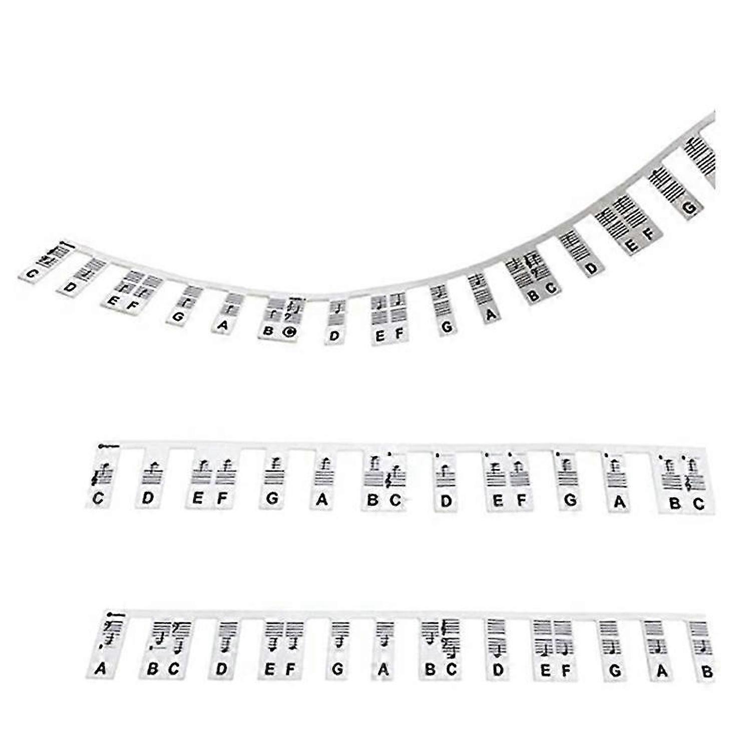 Detachable Piano Keyboard Note Label, 88 Keys Piano Note Guide and Piano Key Guide