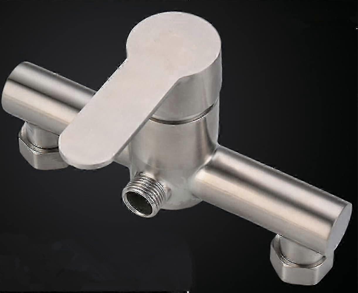 unbrand Mitigeur de douche mural en acier inoxydable à levier unique pour eau froide et chaude