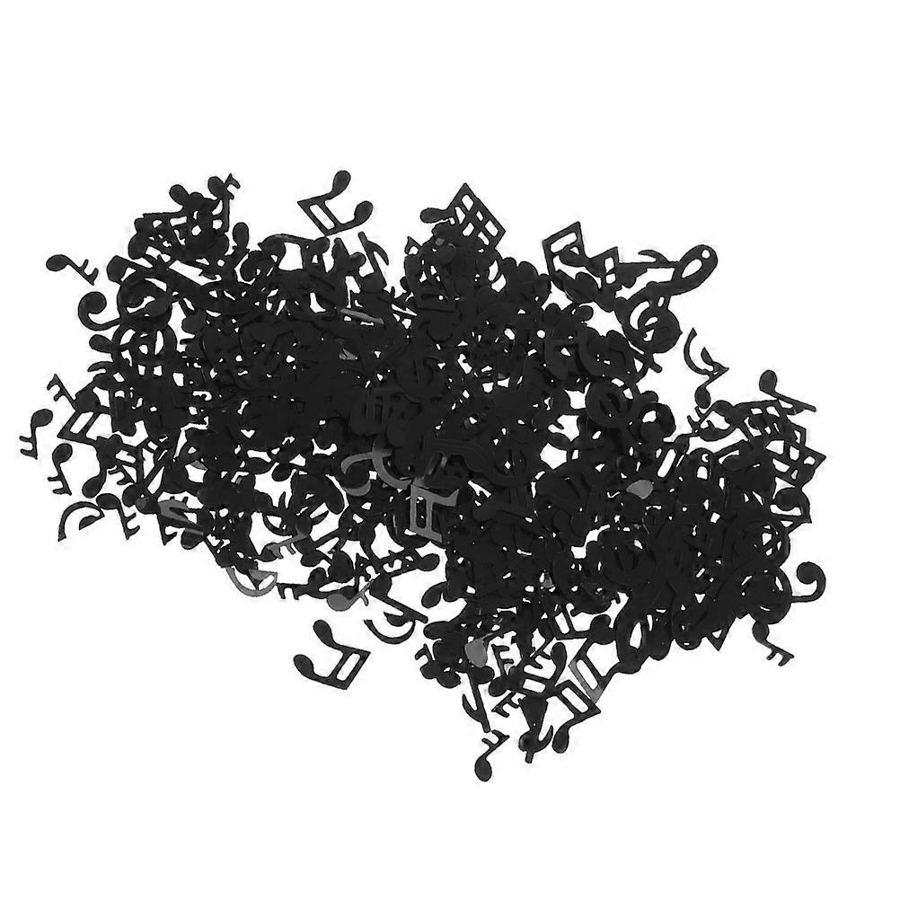 Birthday Confetti for Table Black Musical Note Shape Decorative Item for Carnivals 1Set