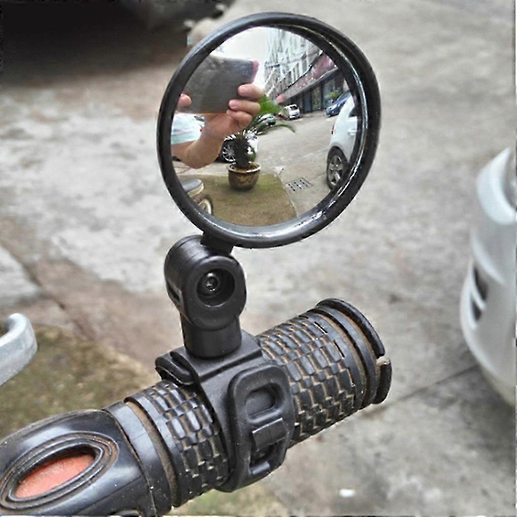 Universal Adjustable Rotating Rearview Mirrors for Bicycles and Motorcycles, Perfect for Handlebar Installation while Riding and Cycling, En
