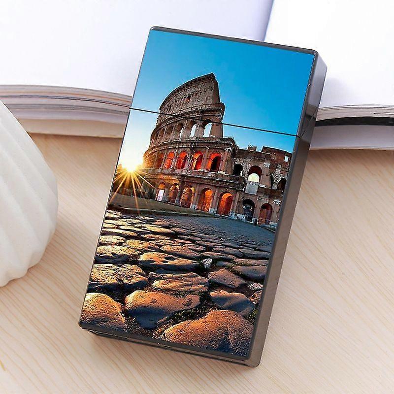 Women's Fine Counts Cigarette Case Slim Fashion Modern Pattern Good-Looking Cute Portable Cross-Border Cigarette Case