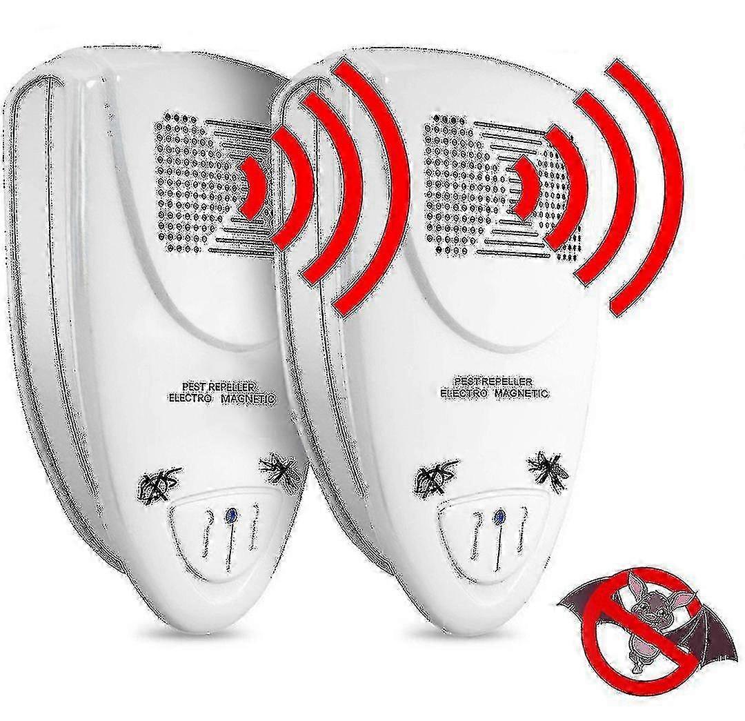 2pcs Ultrasonic Bat Repellent Pest Control, Eliminate Bats Within 72 Hours