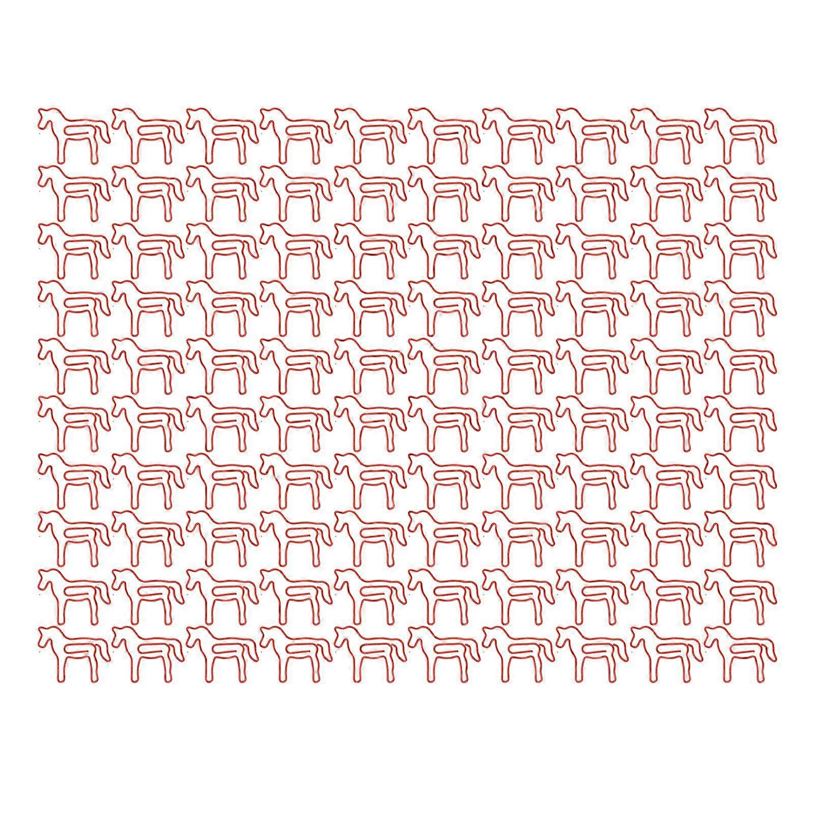 2025最新モデル100PCS動物用ペーパークリップ滑り止め防錆かわいい