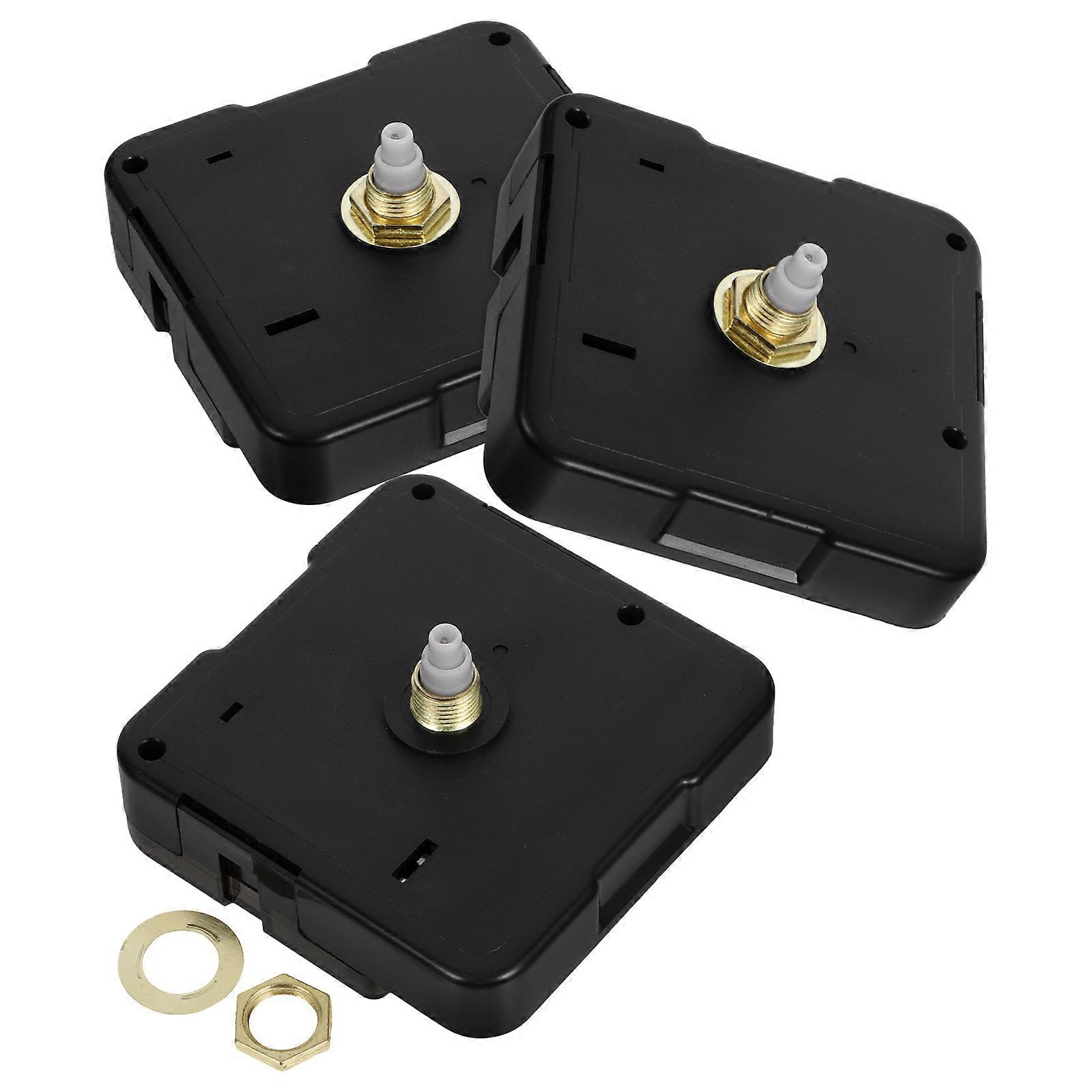 3pcs Silent Quartz Clock Movement Battery Powered Replacement Parts for DIY Clocks – Accurate Timekeeping, Mute Operation, Modern Minimalist Design