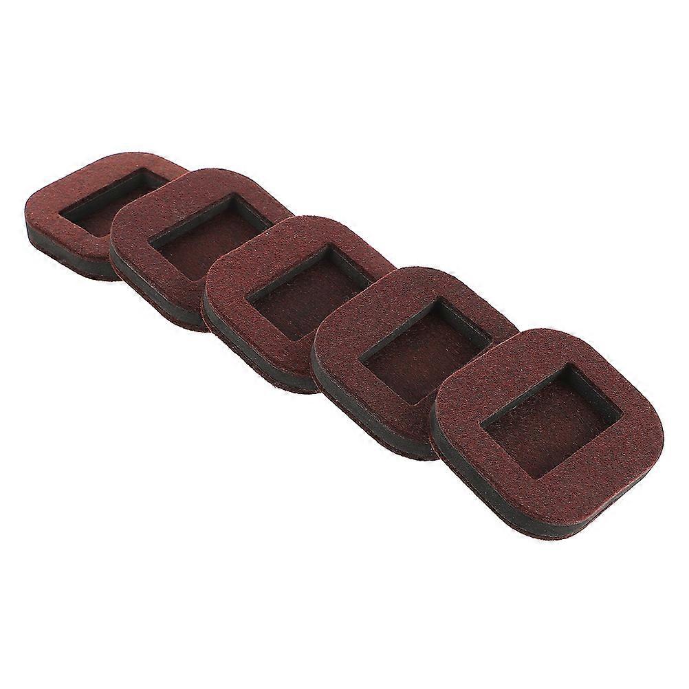 5pcs Chair Caster Cups, Non Slip Furniture Felt Pads with Wheel Stoppers for Office Chairs, Sofas, and Recliners – Floor Scratch and Noise Protection