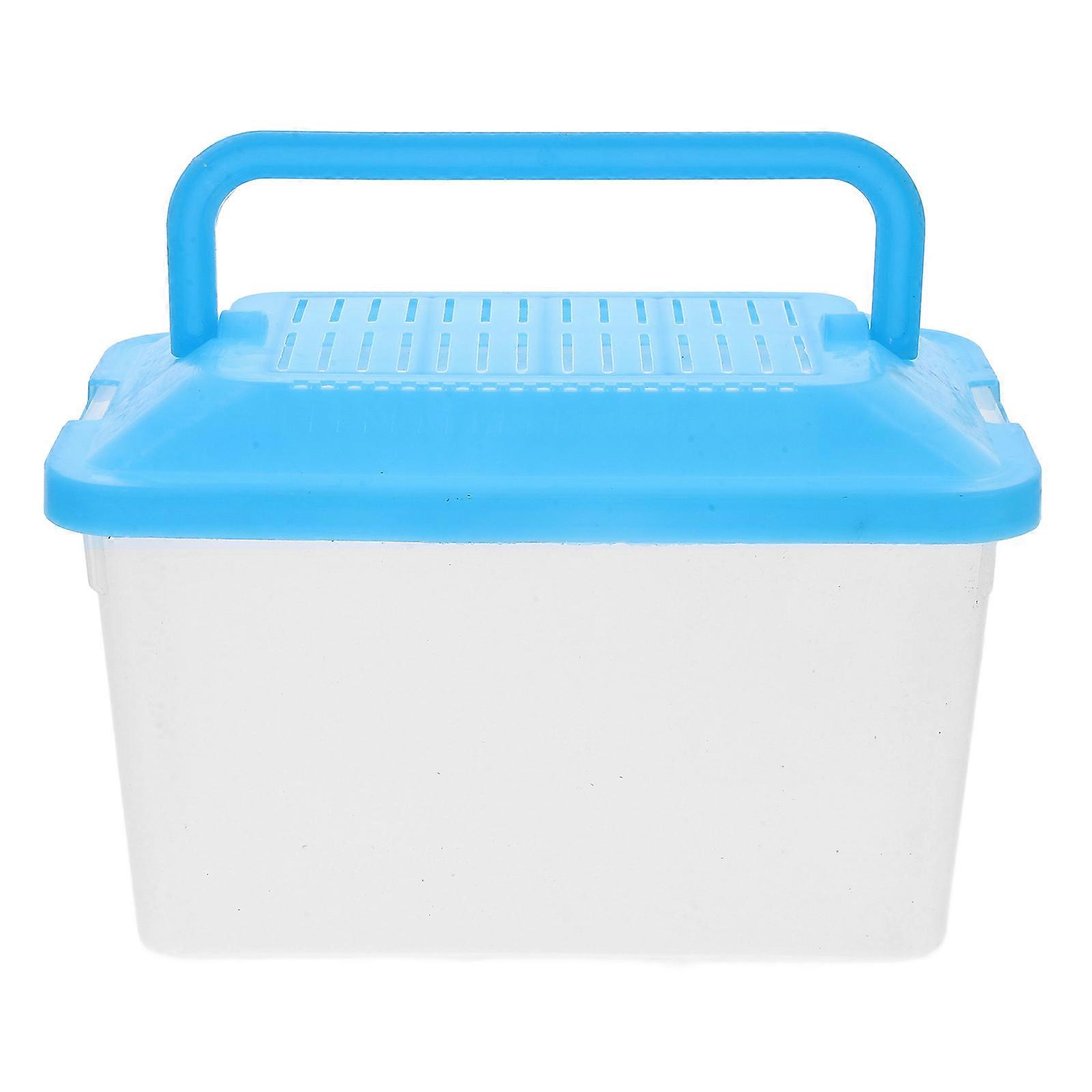 Handheld Transparent Pet Storage Box Plastic Material For Transportation 1Pcs