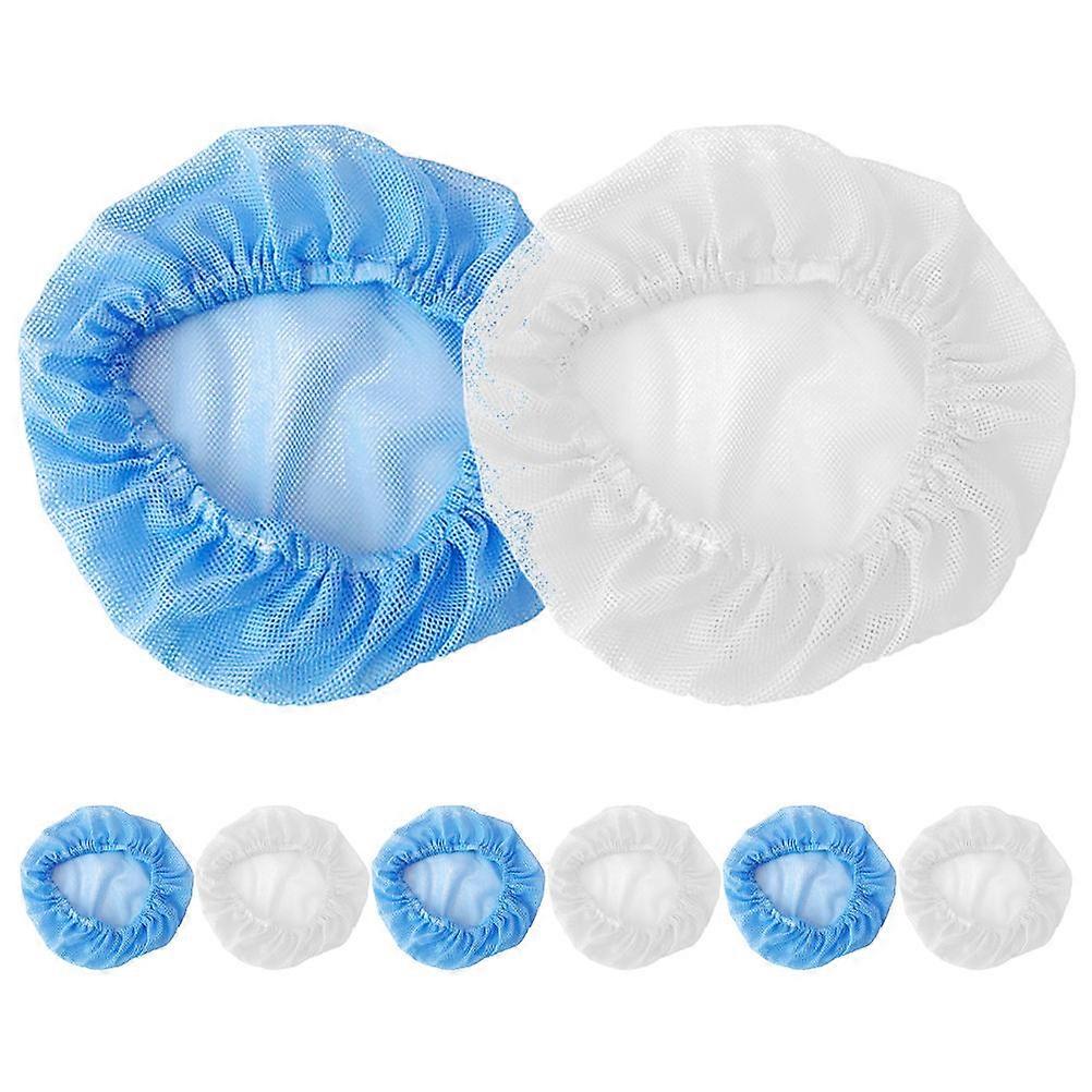 8pcs Disposable Hair Nets Elastic Breathable Mesh Chef Caps for Kitchen Cooking Food Service Medical Labs Dustproof Protective Head Cover Unisex