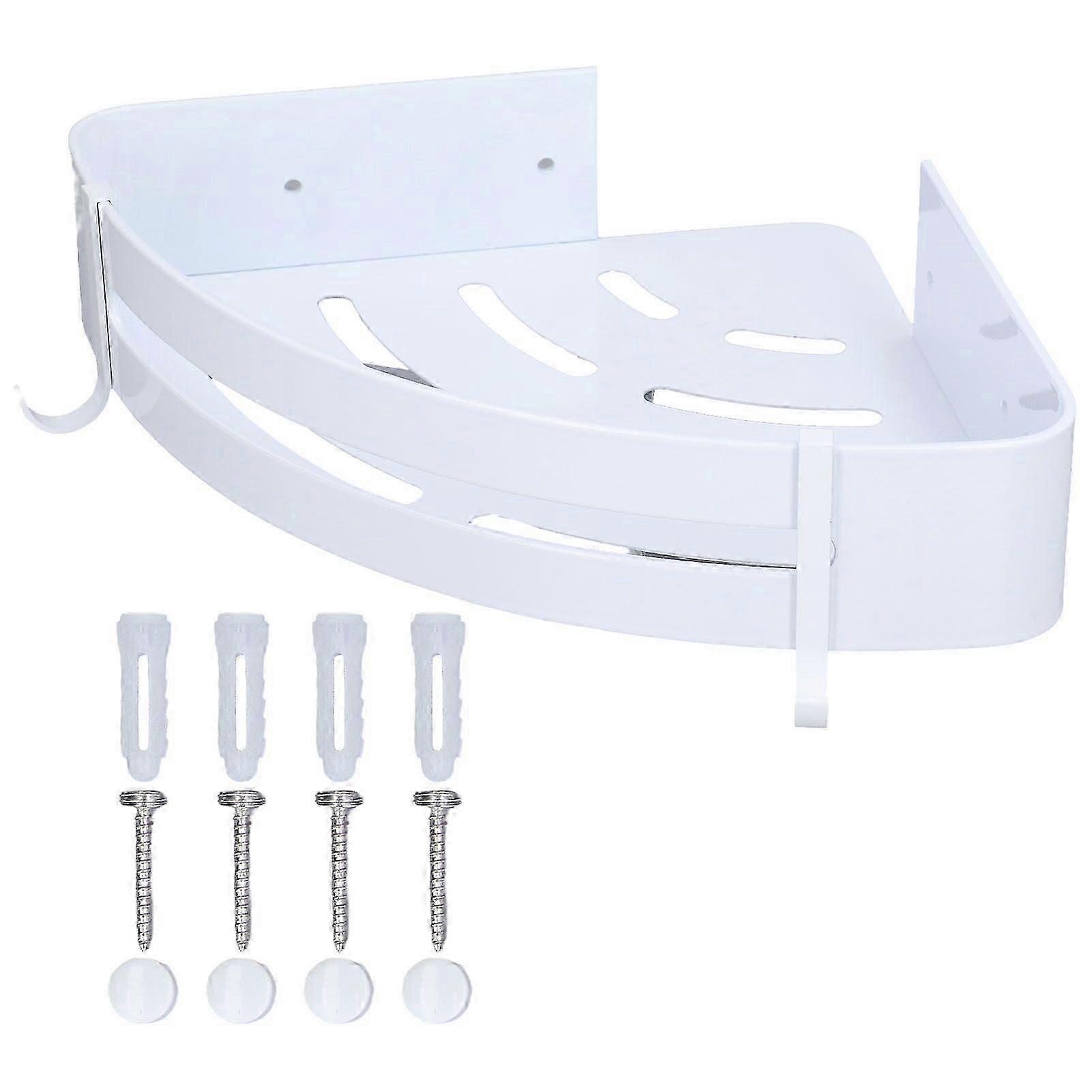 Rustproof Aluminium Alloy Shower Corner Organizer for Easy Installation and Durable Use