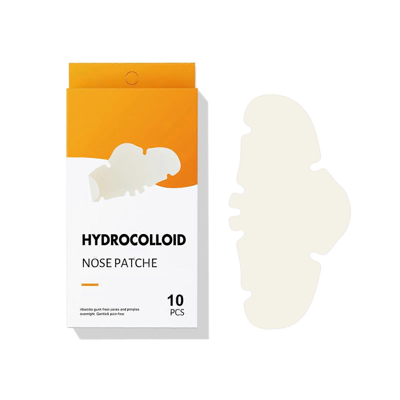 10Pcs/Pack Patch Hydrocolloid Patches for Nose Pores Blackhead Pimples Oil Control Overnight Pore Strips