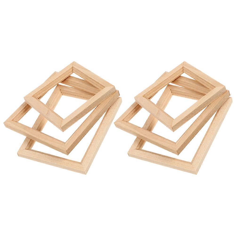 6pcs Mini House Decorative Photo Frames Vivid Micro Landscape Props