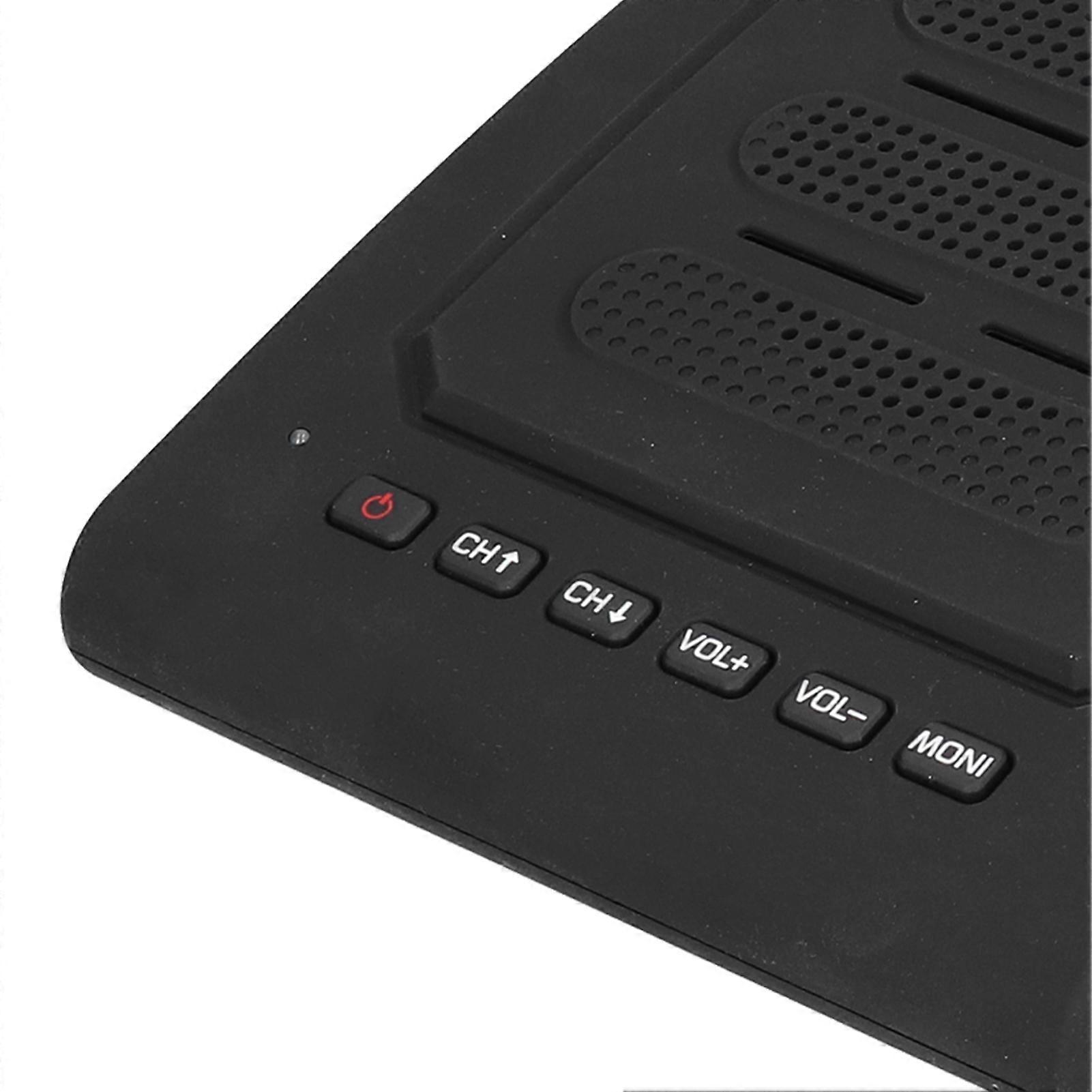 Wireless 2 Way Radio Speaker Mic Amplifier for Restaurant School Hotel Back Kitchen Workshop 100‑240VUS Plug