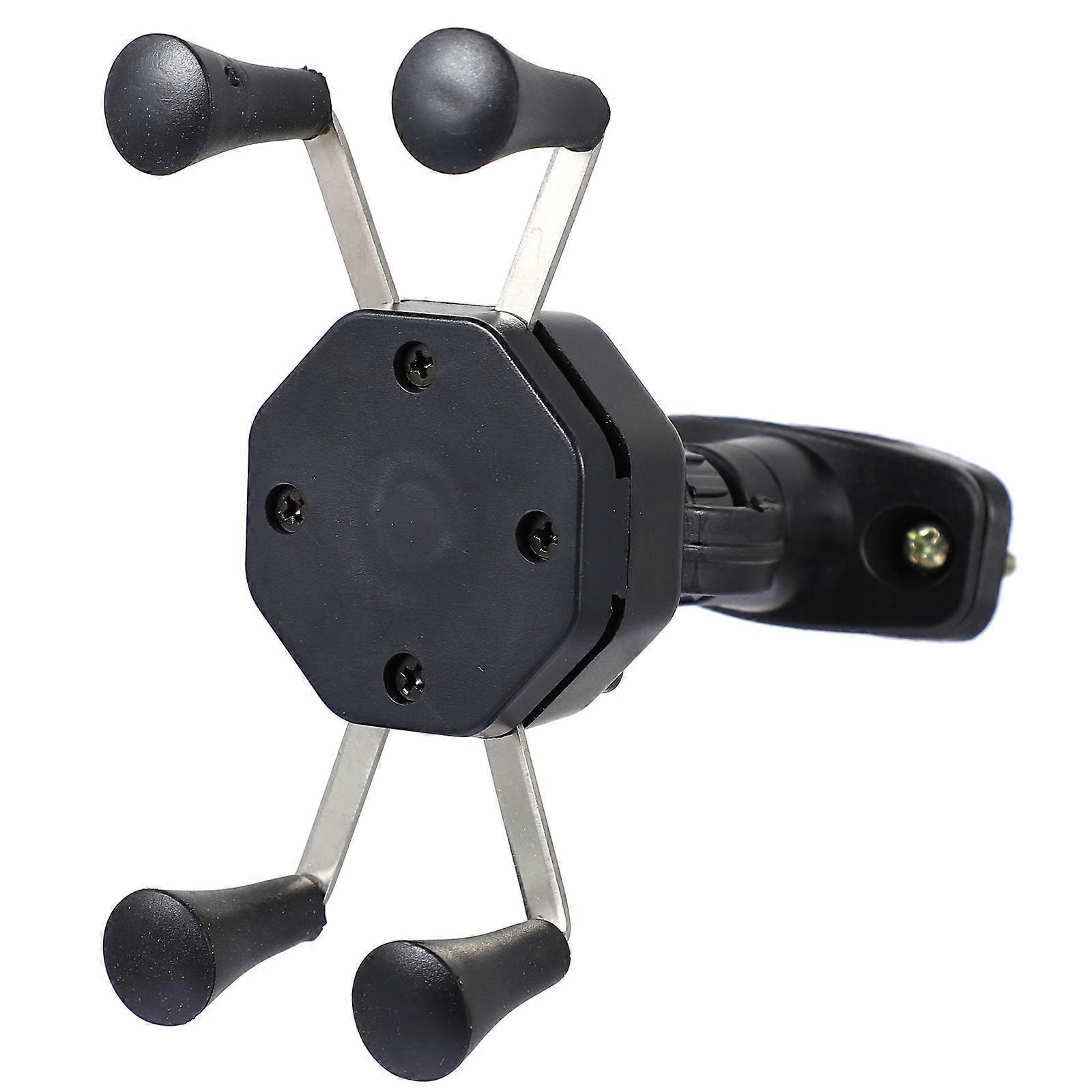 Motorcycle Phone Mount Bike Holder with Four Claw Grip for Secure Cellphone Support, Easy Installation and Rotation, Compatible with Handlebars