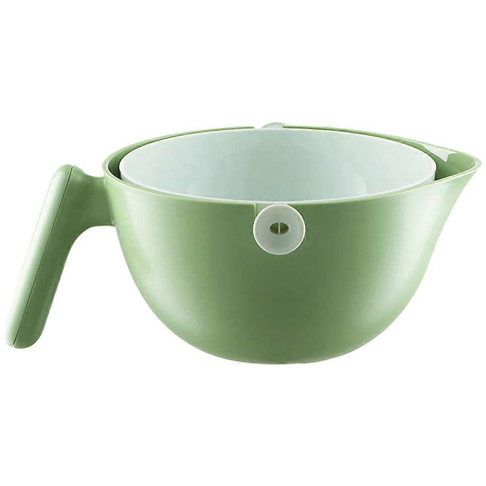 Double Layered Strainer Basket Reusable Colander For Restaurant Use Plastic Material Round Handle 29 90X22 50X11 80CM 1Pcs