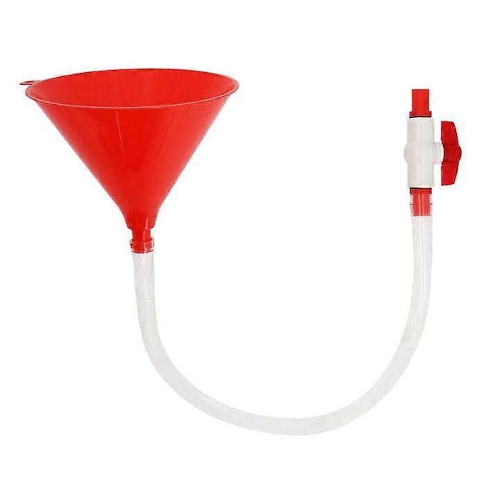 Party Funnel with Hose and Valve for Easy Beverage Dispensing, 5 Feet Long, Durable Plastic, Ideal for Events and Gatherings