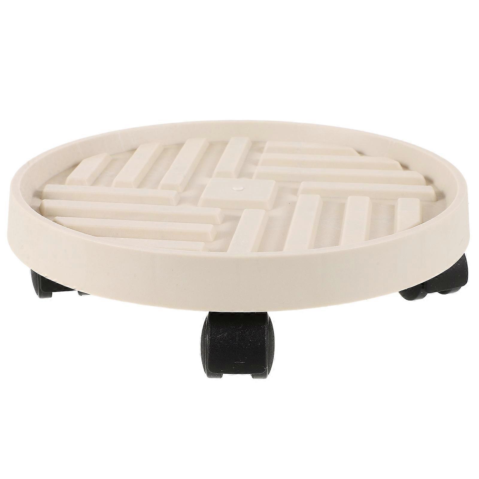 Flowerpot Tray Movable Planter Stand Lawn Yard PP Material 1Set