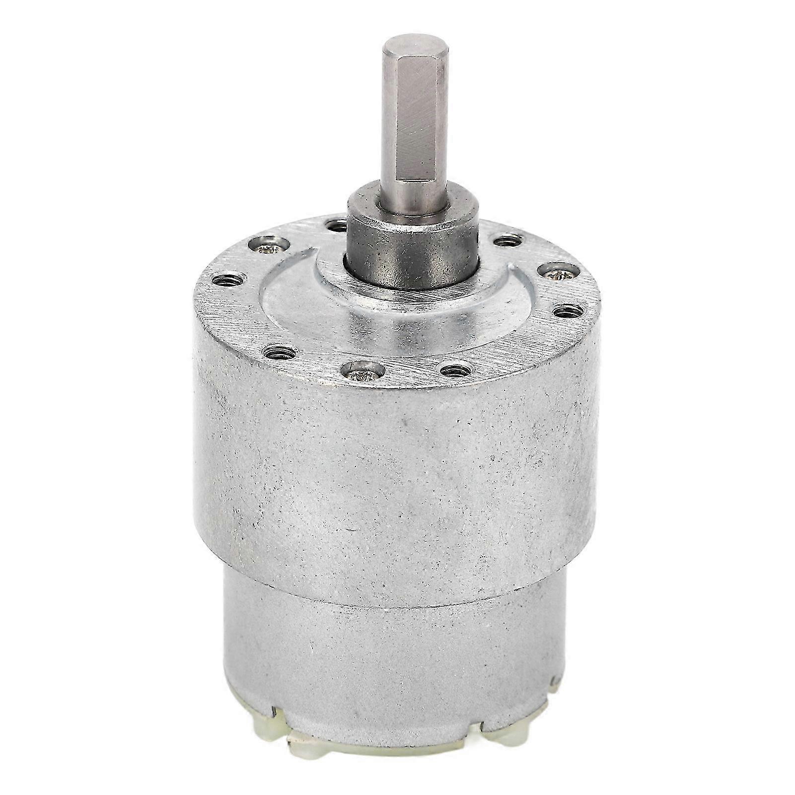 Self-Locking Worm Gear Motor DC 12V - High Torsion Adjustable Speed Reduction Turbine Electric Motor with 210 RPM for Precision Applications