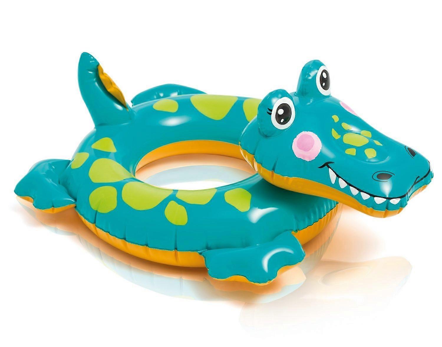 Inflatable Swimming Ring for Ultimate Bathing Fun / Crocodile Design / 72 x 66 cm / for Kids