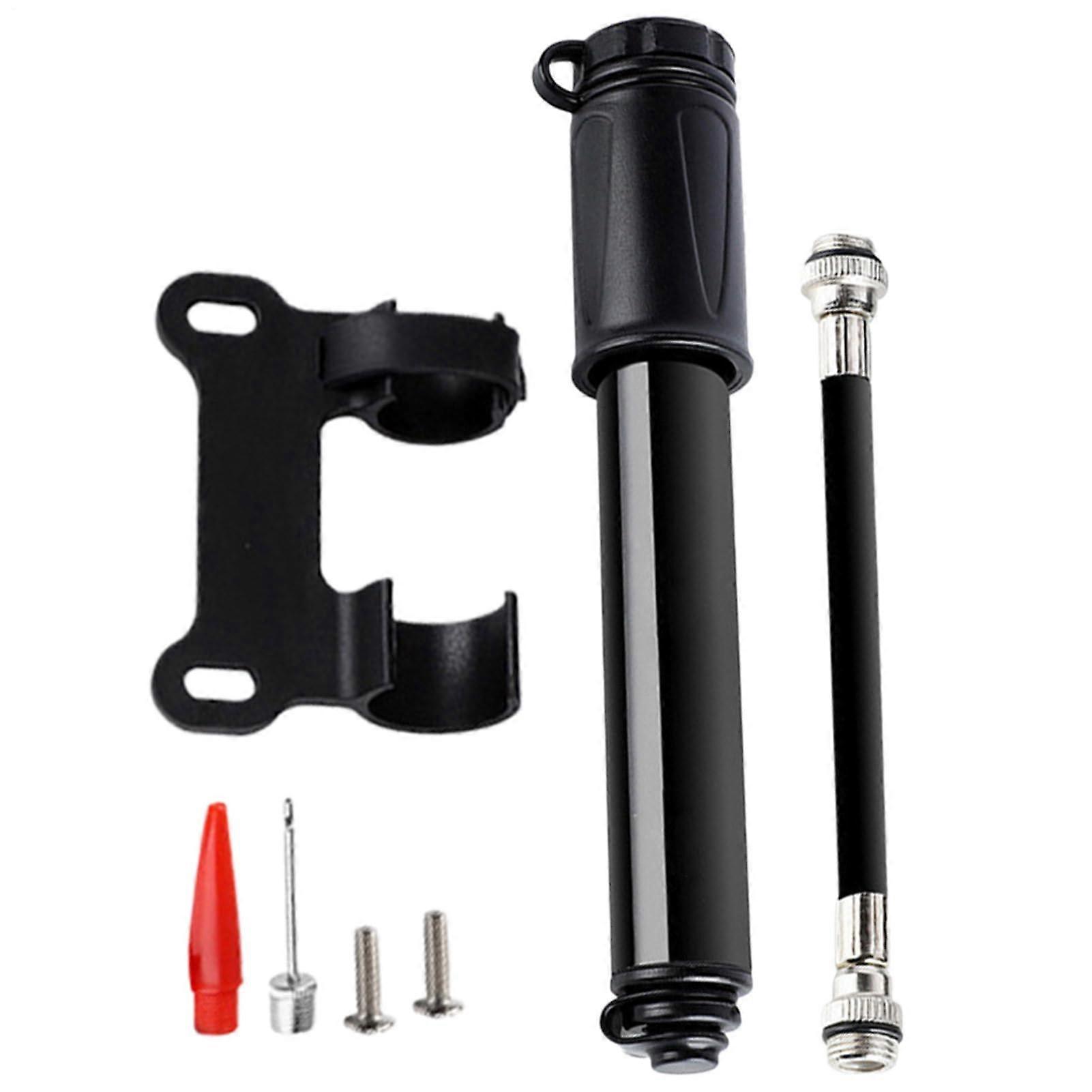 Bicycle Pump Portable Handheld Inflator for Road Bikes, Mountain Bikes, and Footballs with Compact Hose and Quick Inflation