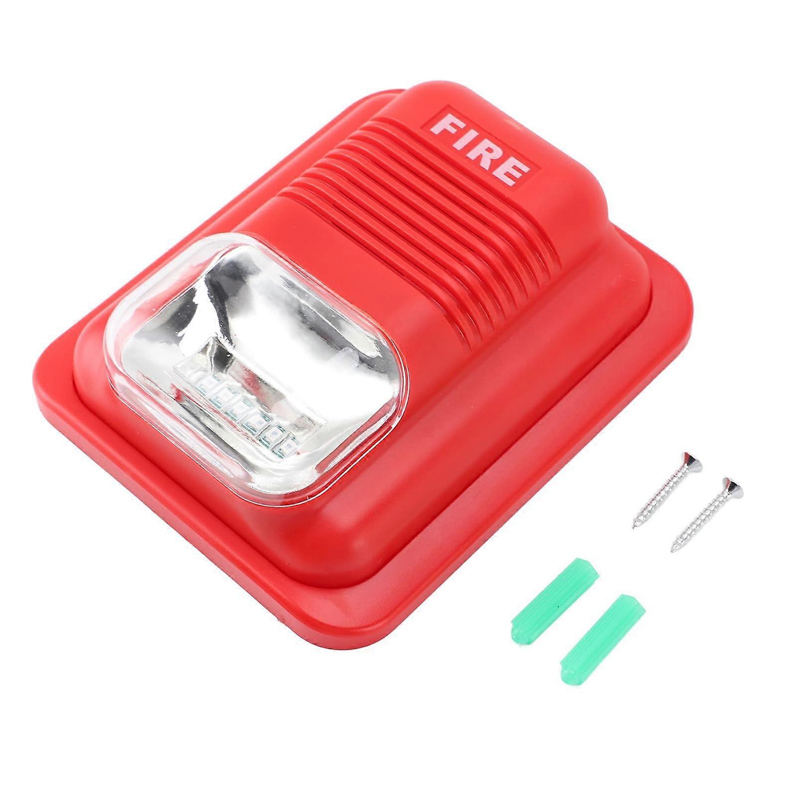 Energy Efficient 12V/24V Double Voltage Fire Alarm Strobe With LED Light For Hotel Home And Office Safety Installation