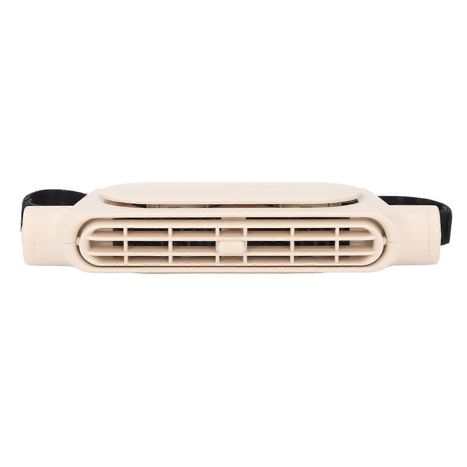 Car Seat Cooling Fan USB Plug in Leafless Space Saving 3 Wind Speeds Portable Backseat Car Fan for Vehicle Van White