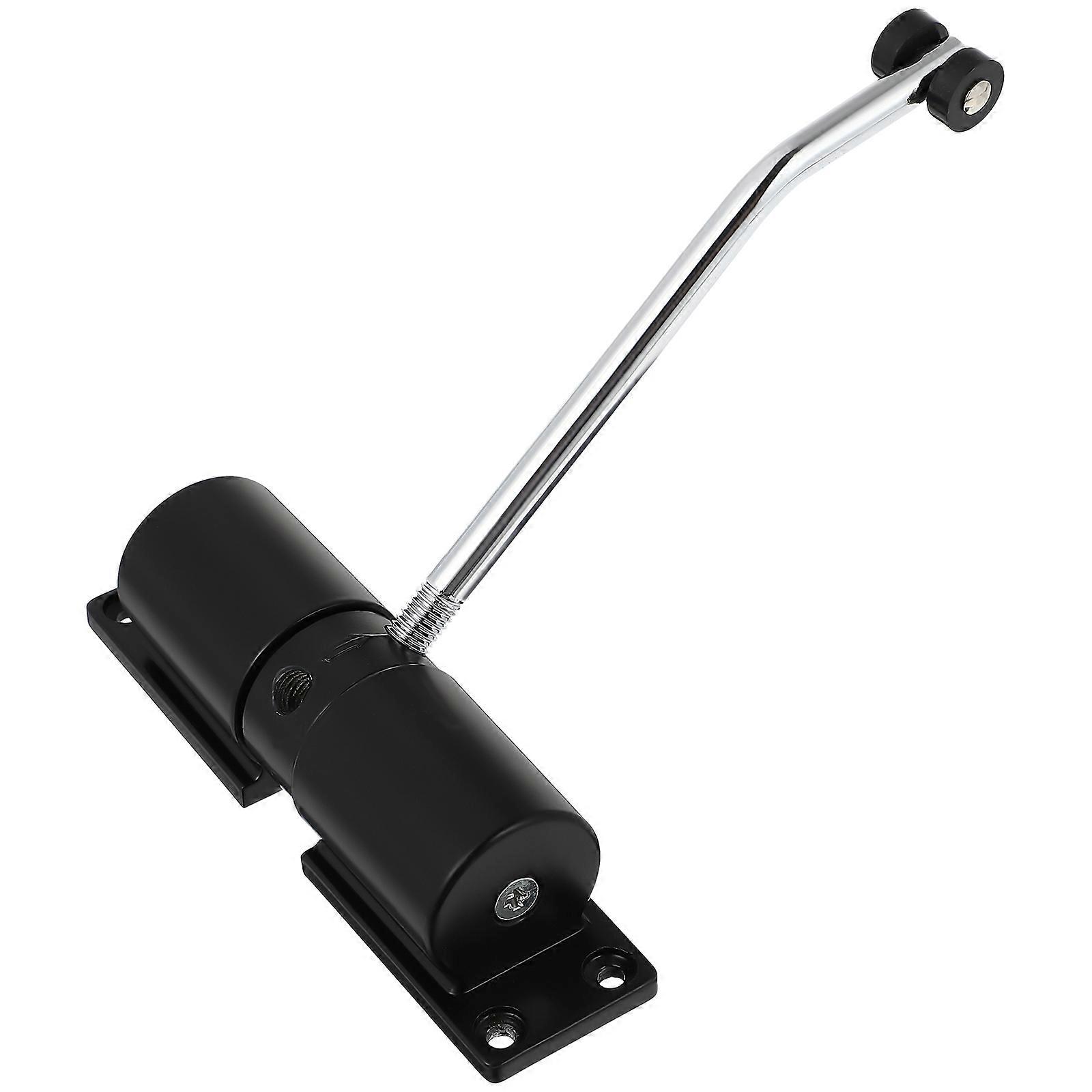 Automatic Door Closer Safety Heavy Duty for Screen Doors Adjustable Closing Force Black