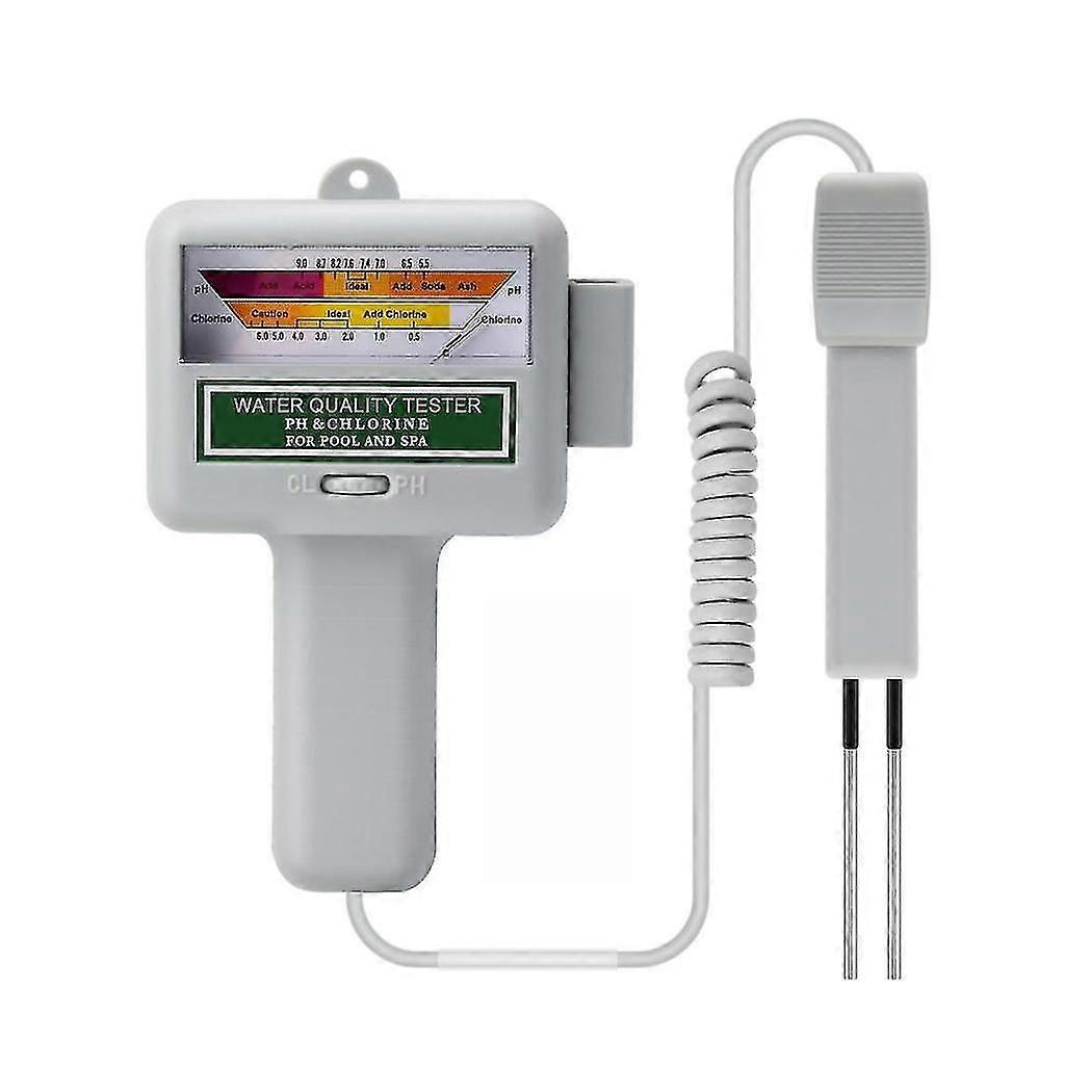 2-in-1 Ph Chlorine Meter 0.5-6.0ppm Cl2 Level Tester Pool Water Quality Monitor Handheld Analyzer For Swimming Pool