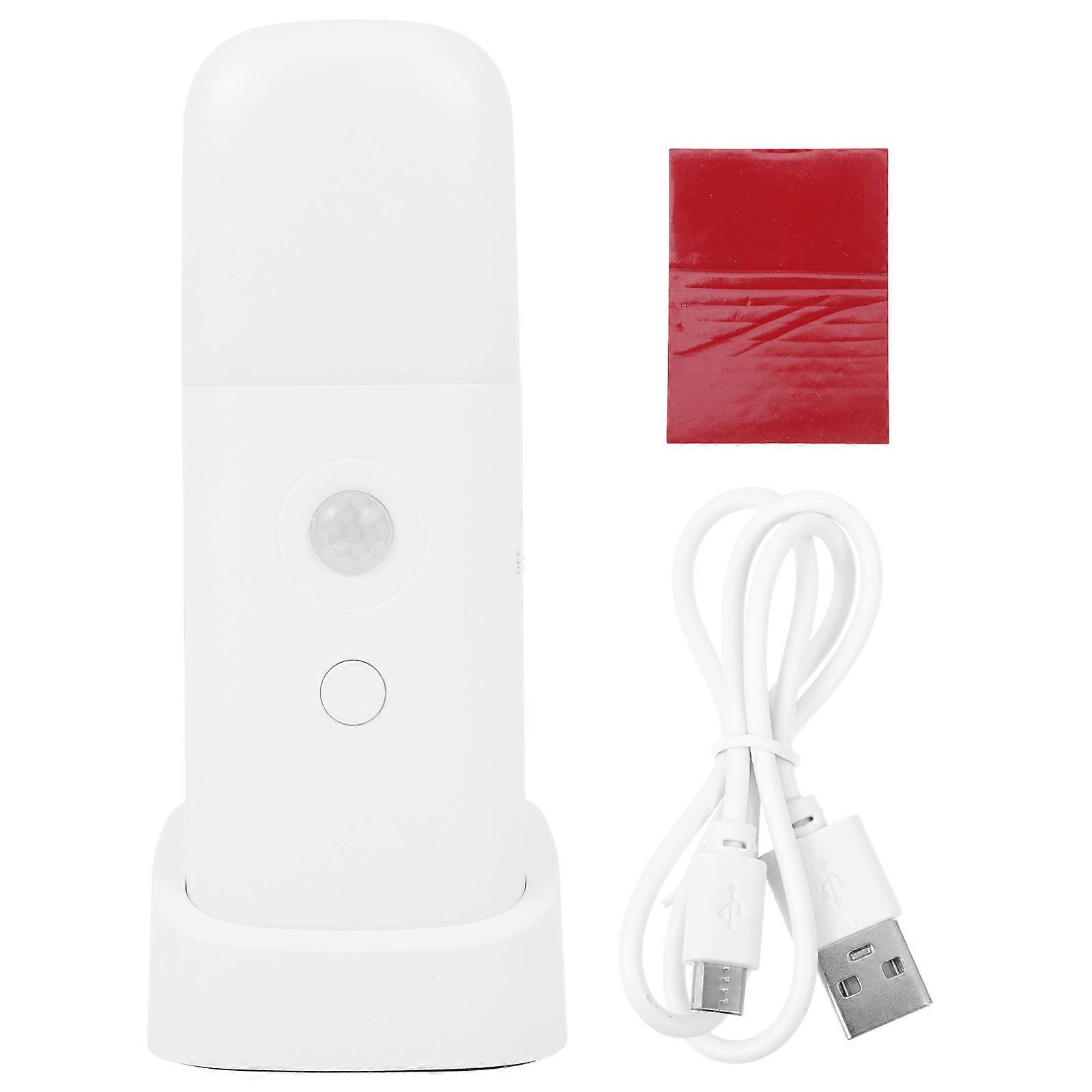 Human Body Induction Night Sensing Bedside Light Bedrooms ABS Adjustable Brightness Space-saving 1 Set