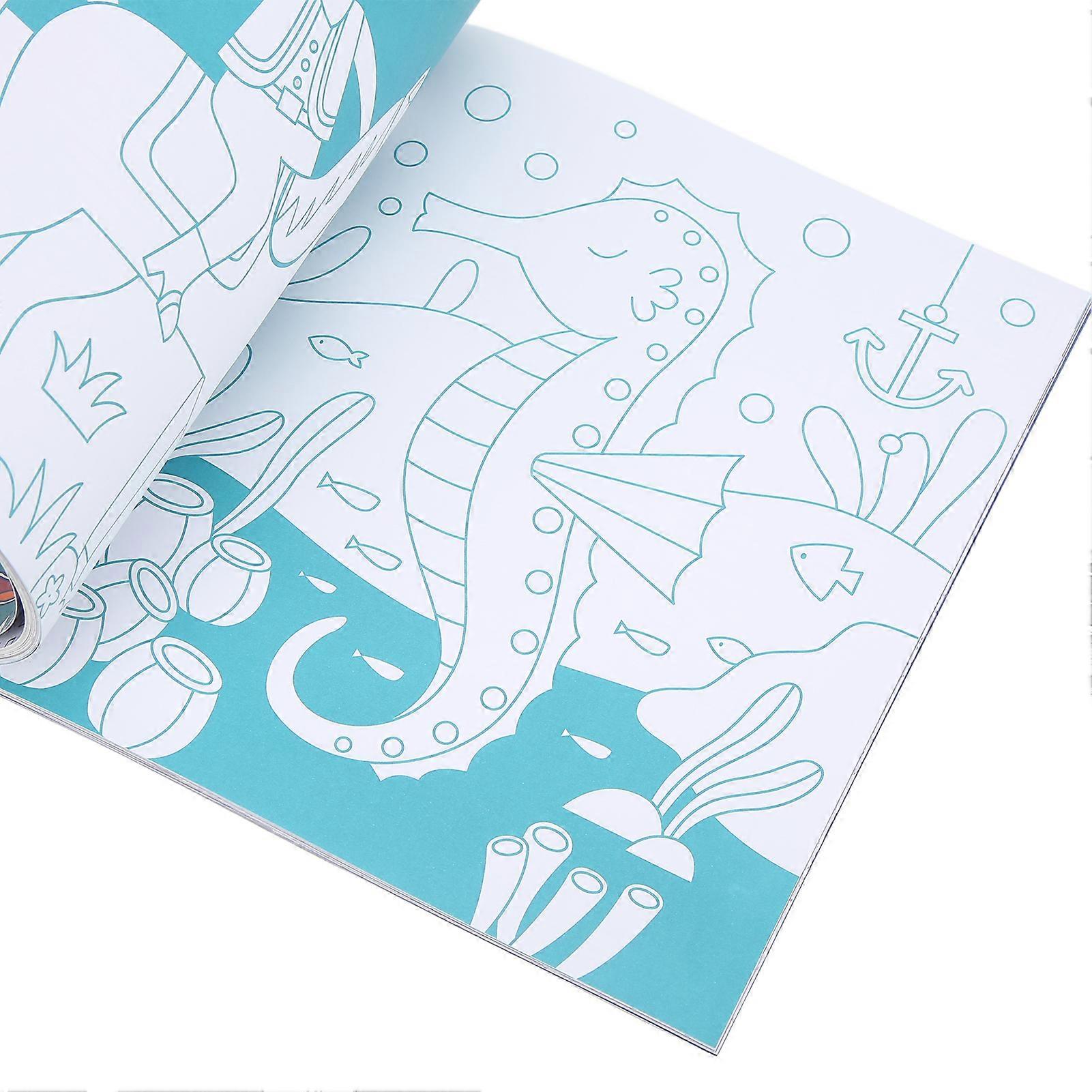 Coloring Book Enhance Cognition Cultivate Art Cells with Geometry Vivid Pattern for 3 Years Old Children