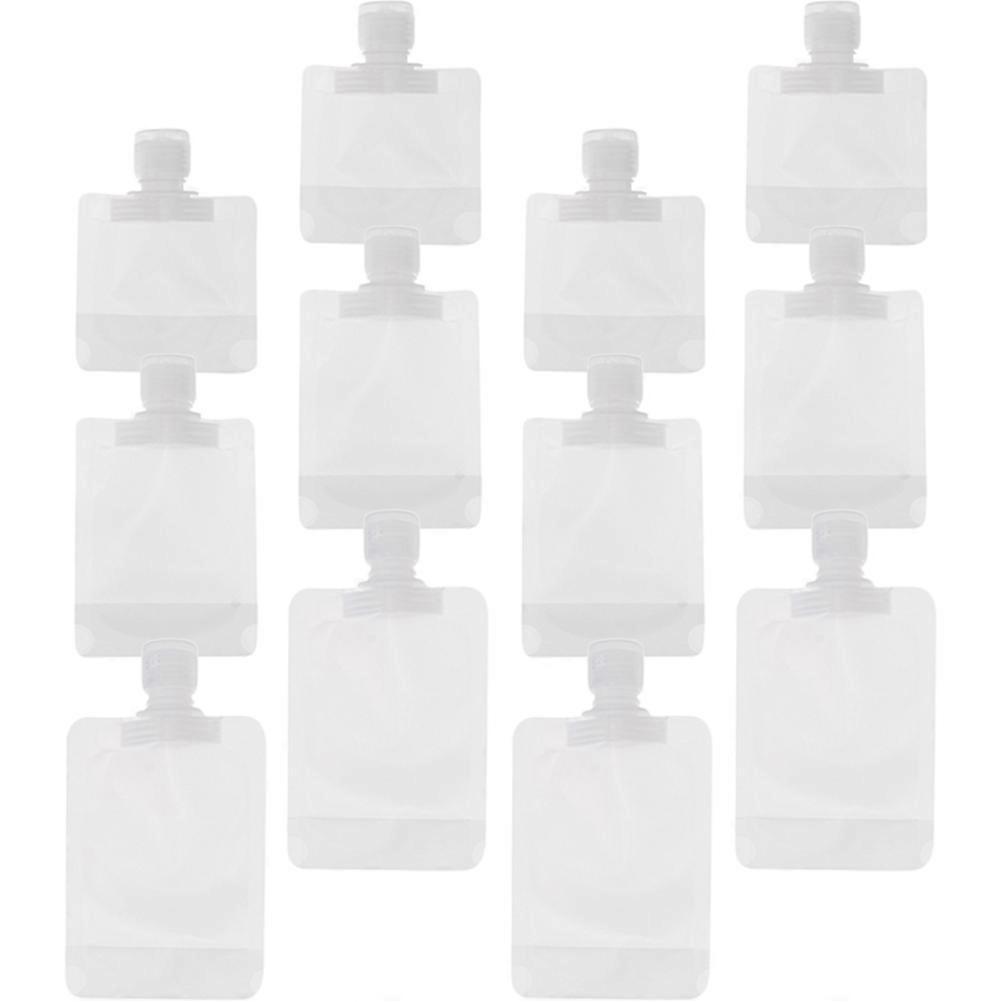 12pcs Reusable Travel Squeeze Pouches for Makeup, Lotion, Toiletries   Leakproof & Airtight Containers for On the Go Use