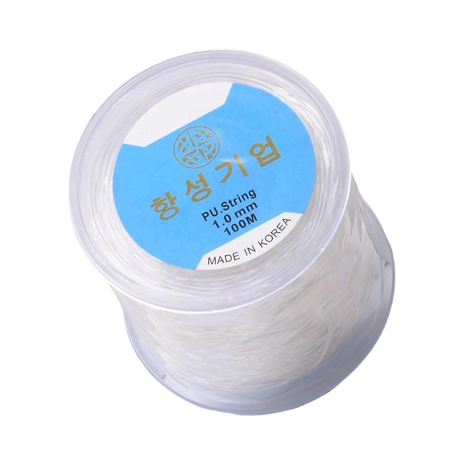 Clear Stretchy Cord 100M Roll for Jewelry Designs With Various Beads and Decorative Craft Works 1mm